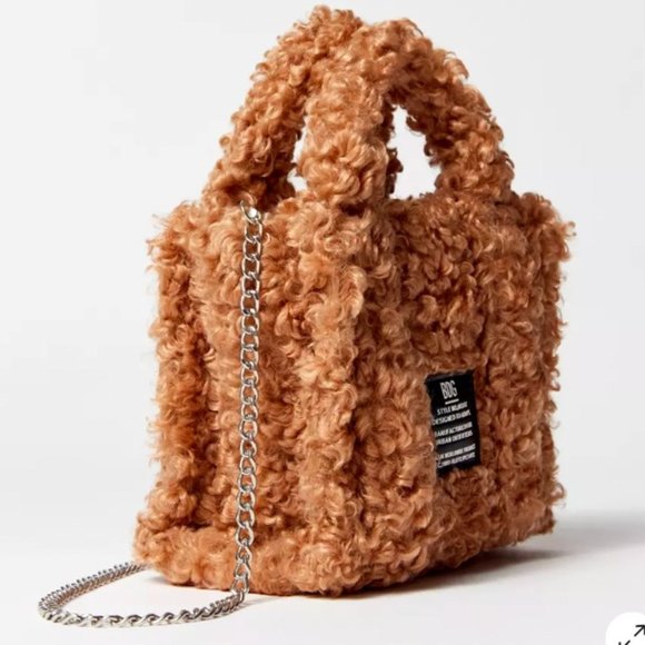 Urban Outfitters Handbags - Urban Outfitters BDG Serena Teddy Fleece Mini Tote Bag